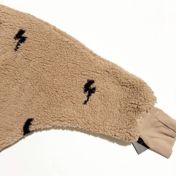 NEW Jill Martin Lightning Bolt Classic Sherpa Lounger Teddy Jacket - Picture 10 of 16